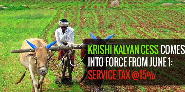 Effective Service Tax Rate after Krishi Kalyan Cess