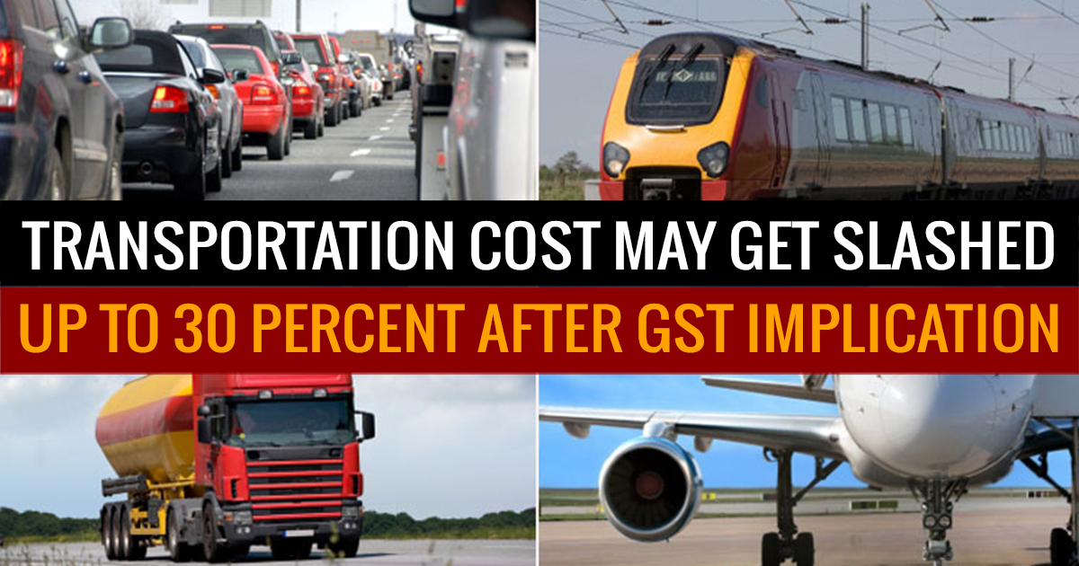 Transportation Cost May Reduce in GST