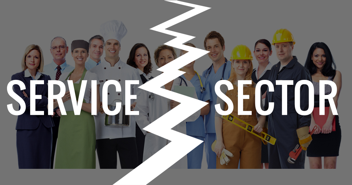 What are the small scale Business in Service Sector?