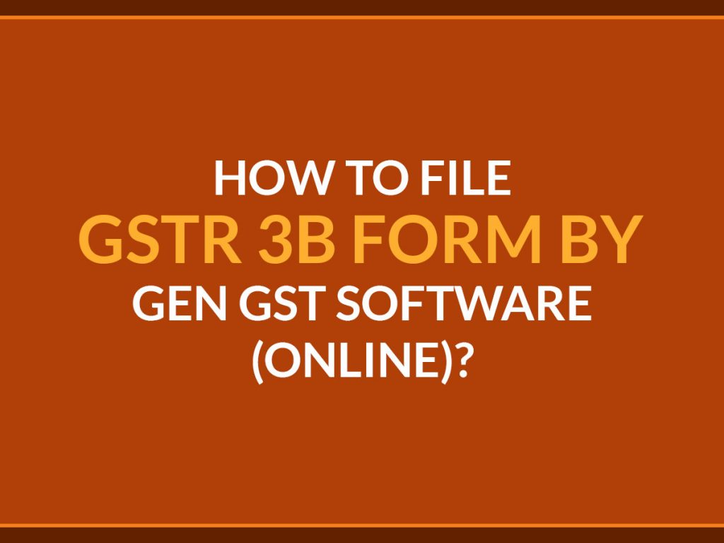 Gen GST Online Software