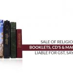 Sale of Religious Books, CD's & Magazine Attract GST