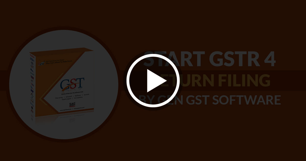 GSTR 4 Filing by GEN GST Software