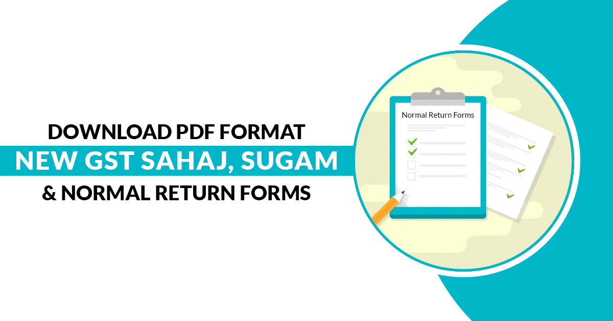Download Pdf Format New Gst Return Sahaj Sugam Forms