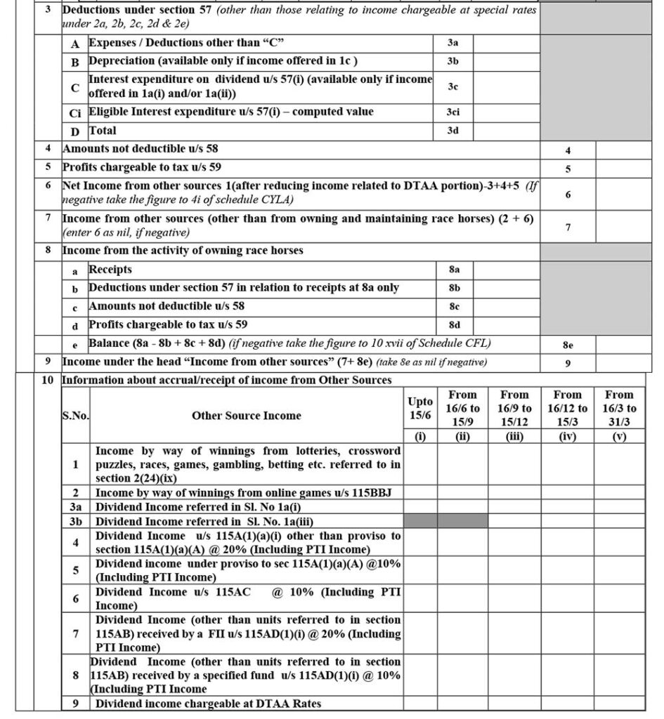 ITR 5 Form Schedule OS Part 5