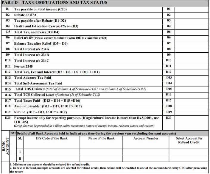 Step By Step Guide To File Itr Form Online For Ay Sai