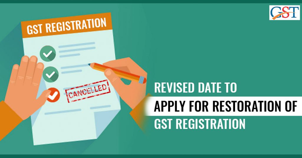 Restoration of GST Registration