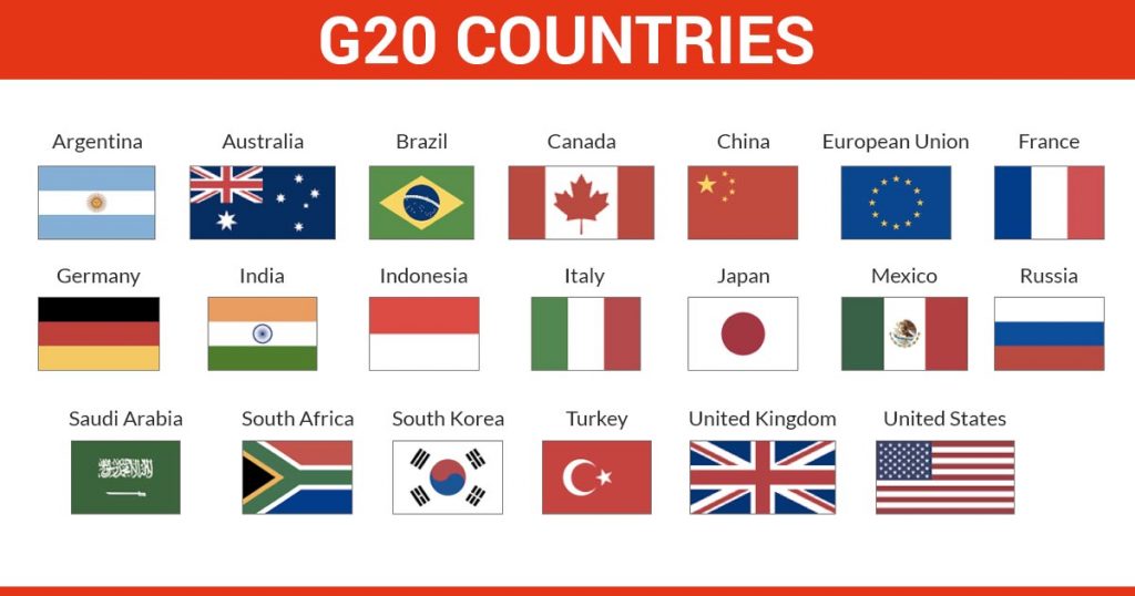 Pib Virtual Summit Of G20 Leaders Civilsdaily   G20 Countries 1024x538 