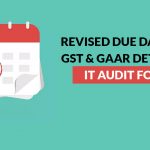 GST & GAAR Details Tax Audit Form
