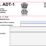 ADT-1 Form (MCA) for First Auditor