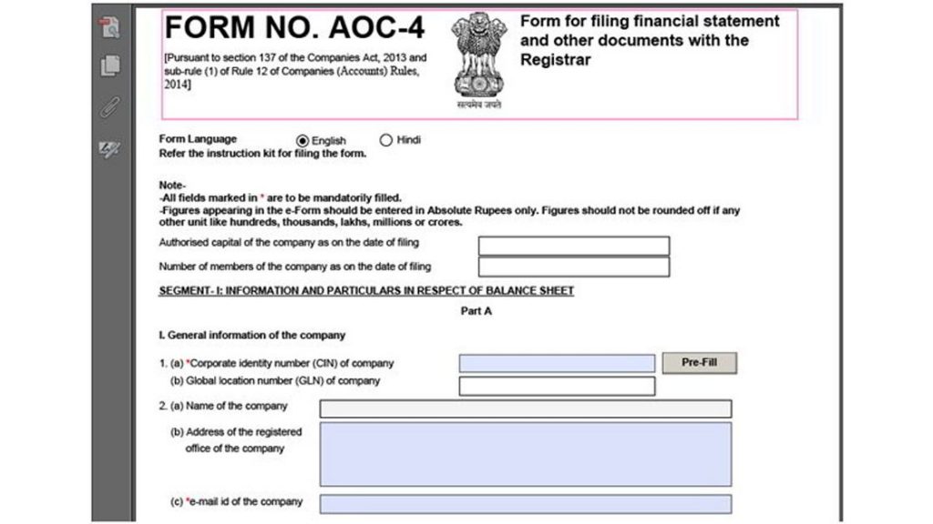 Easy Guide to Form AOC 4 (MCA) Filing with Due Dates & Filing Fees