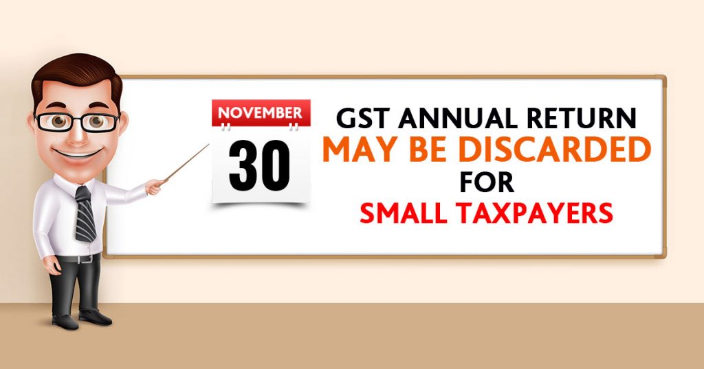 GST Annual Return for Small Taxpayers
