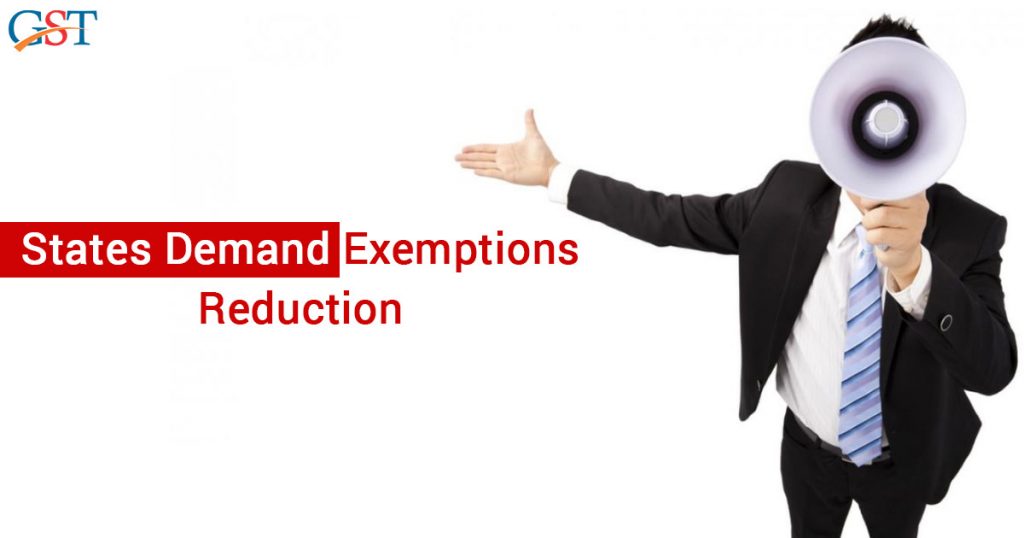 States Demand GST Exemption Reduction