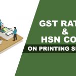 GST Rate HSN Code Printing Services
