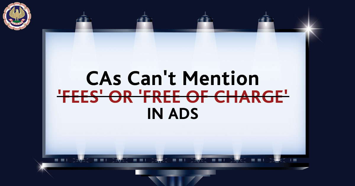 CAs Can't Mention Fees or Free of Charge in Ads
