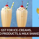GST Applicable on Ice Creams Allied Products Milk Shakes