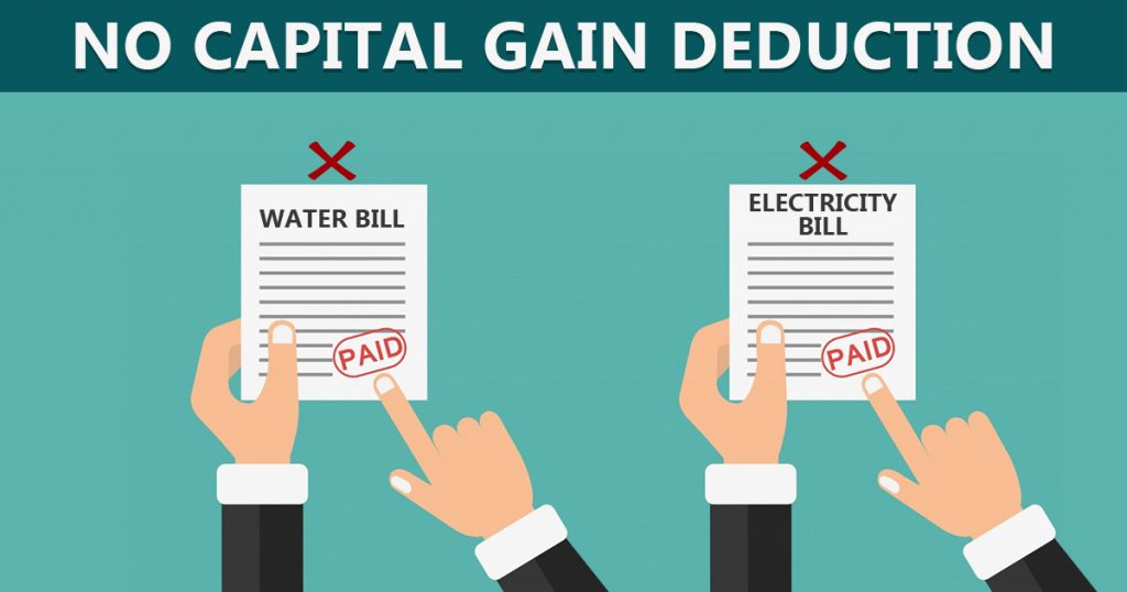 capital-gain-deduction-of-house-sale-rejects-water-electricity-bills