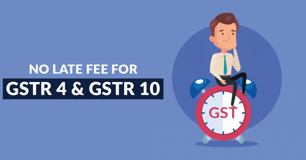 CBIC Removed Late Fee on Furnishing GSTR 4 & GSTR 10 Form ...