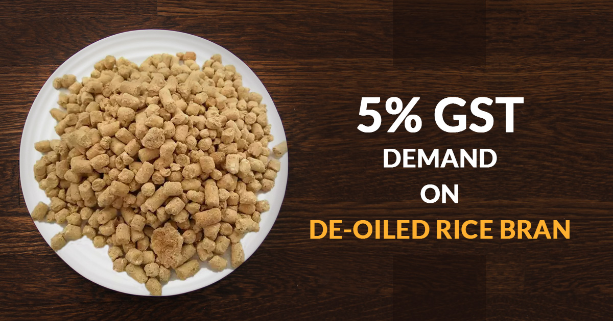 Govt Food Dept Suggests 5% GST Rate for De-oiled Rice Bran