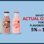 What is Actual GST Rate for Flavored Milk