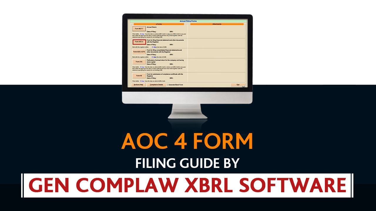 AOC 4 Form Filing Guide By Gen Complaw XBRL Software