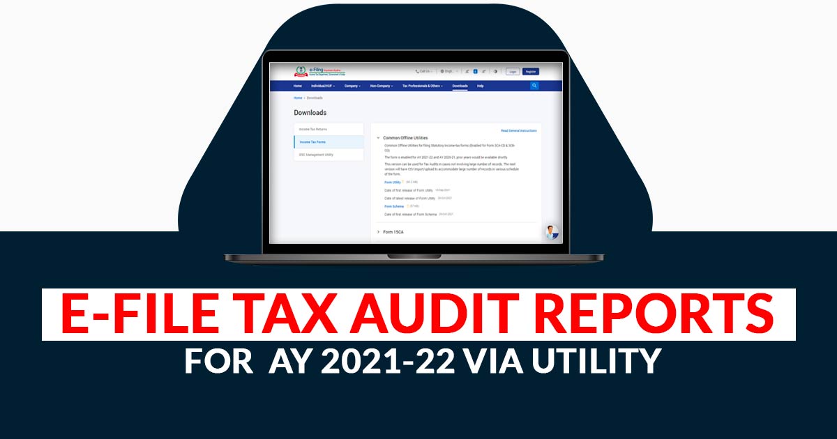 Free Download Utility for Filing Tax Audit Report