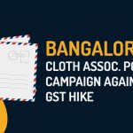 Bangalore Cloth Assoc. Postcard Campaign Against GST Hike