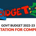 Govt Budget for FY 2022-23