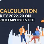 Tax Calculation for FY 2022-23 on Salaried Employees CTC