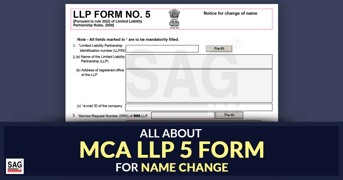 All About MCA LLP 5 Form for Name Change