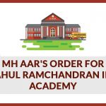 MH AAR's Order for M/s.Rahul Ramchandran Inspire Academy