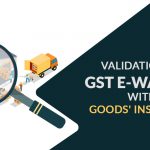 Validation of GST E-way Bill with Goods' Inspection