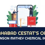 Allahabad CESTAT's Order for Johnson Mathey Chemical India Pvt.