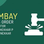 Bombay HC's Order for Mr. Shekhar P Vernekkar