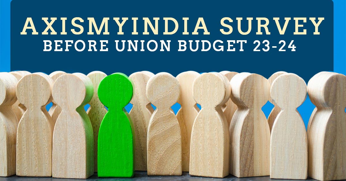 AxisMyIndia Survey Before Union Budget 23-24