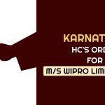 Karnataka HC's Order for M/S Wipro Limited India