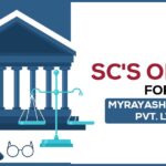 SC's Order for Myrayash Hotels Pvt. Ltd.