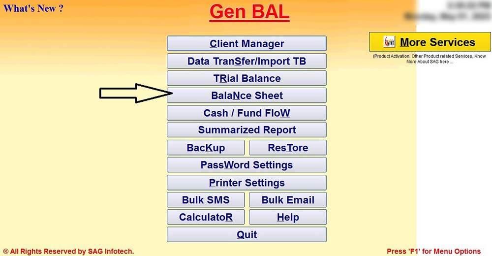 Gen Bal Software Dashboard