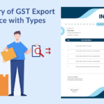 Summary of GST Export Invoice with Types