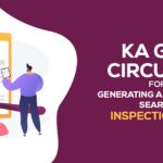 KA GST Circular for Generating and Quoting Search Inspection DRN