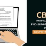 CBDT Notification No. F No. 225/66/2023 - ITA - II for Income Tax Returns