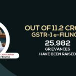 Out of 11.2 crore GSTR-1 e-Filings, 25,982 Grievances Have Been Raised