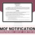 MoF Notification F. No A-50050/69/2023-CESTAT-DOR for GSTAT Rules