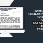 Instructions F.3/432/GST/Policy/2023/1048-1053 on GST Scrutiny for FY 2017-18