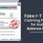 Fake I-T Notice Claiming Payment for Audit of Balance Sheets