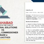Allahabad HC's Order In The Case of RS Industrial Solutions Vs Additional Commissioner Grade 2 and Another