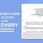 GST Instructions No. 01/2024 for Recovery Proceedings