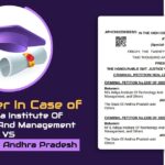 HC's Order In Case of M/s Aditya Institute Of Technology And Management VS The State Of Andhra Pradesh