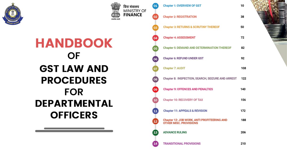 Handbook of GST Law and Procedures for Departmental Officers