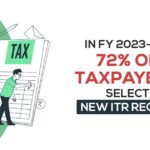 In FY 2023–24, 72% of Taxpayers Select New ITR Regime