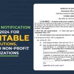 Income Tax Notification No. 111/2024 for charitable Institutions, Trusts, and Non-profit Organizations